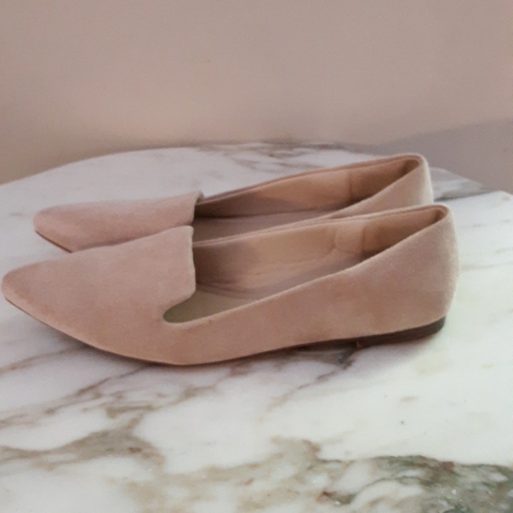 MUSSHOE Memory Foam Pointed Toe Loafer Flat Shoes